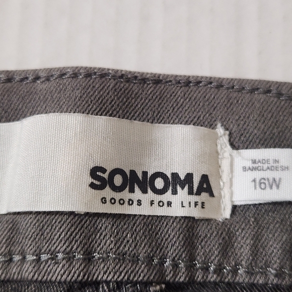 Sonoma Plus Goods For Life Jeggings Grey Wash Fitted Breathable Stretch SZ 16W - Picture 15 of 15